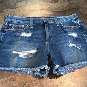 Joe's Jeans Blue Distressed Jean Shorts